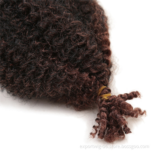 Braiding Hair Afro Spring Twist Pre-Fluffed Curly Braid Hair Crochet Braids Spring Afro Twist Crochet Synthetic Wholesale Ombre